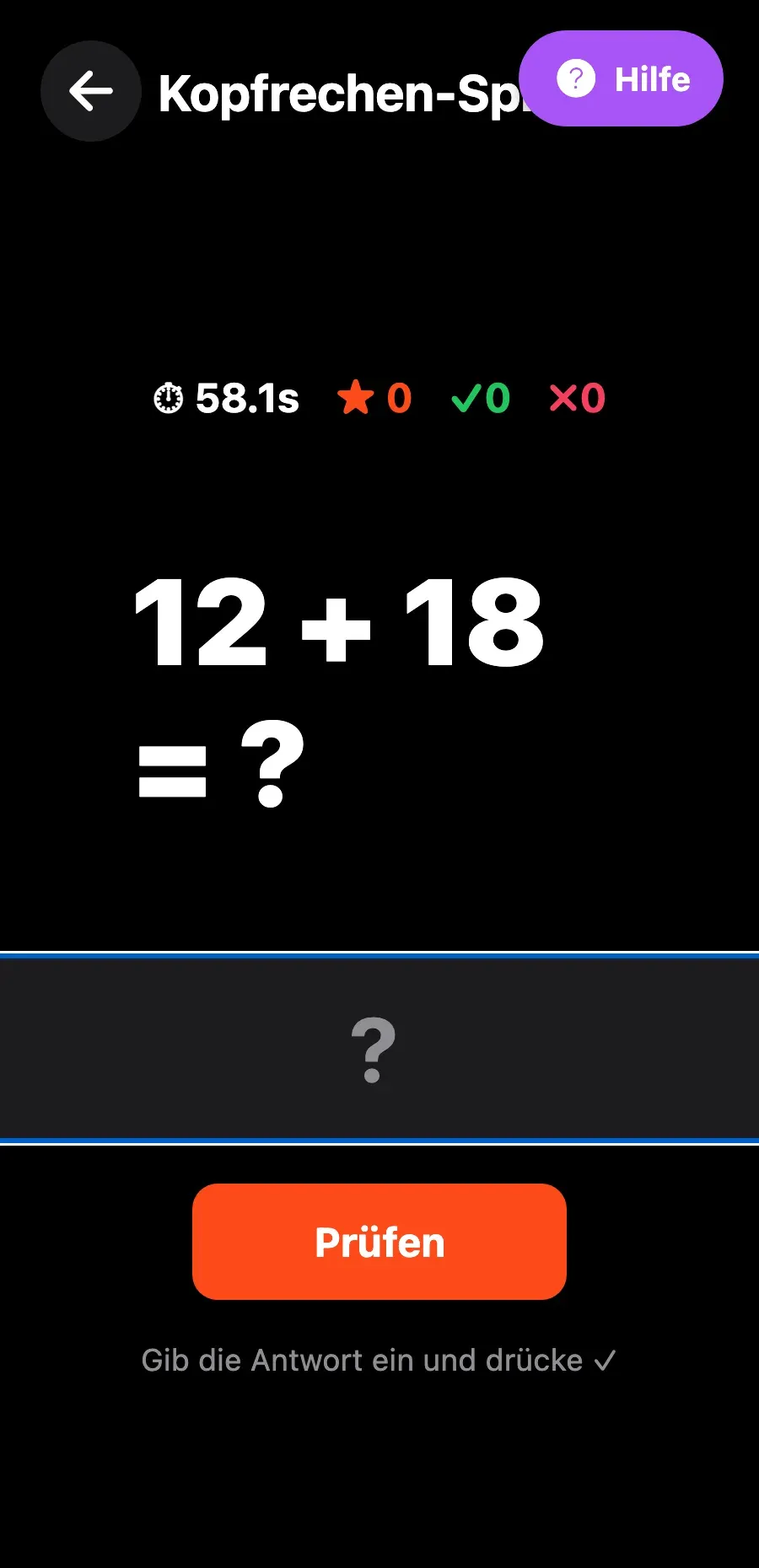 Math Sprint