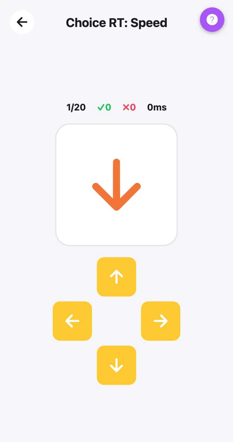 Choice RT: Speed — screenshot