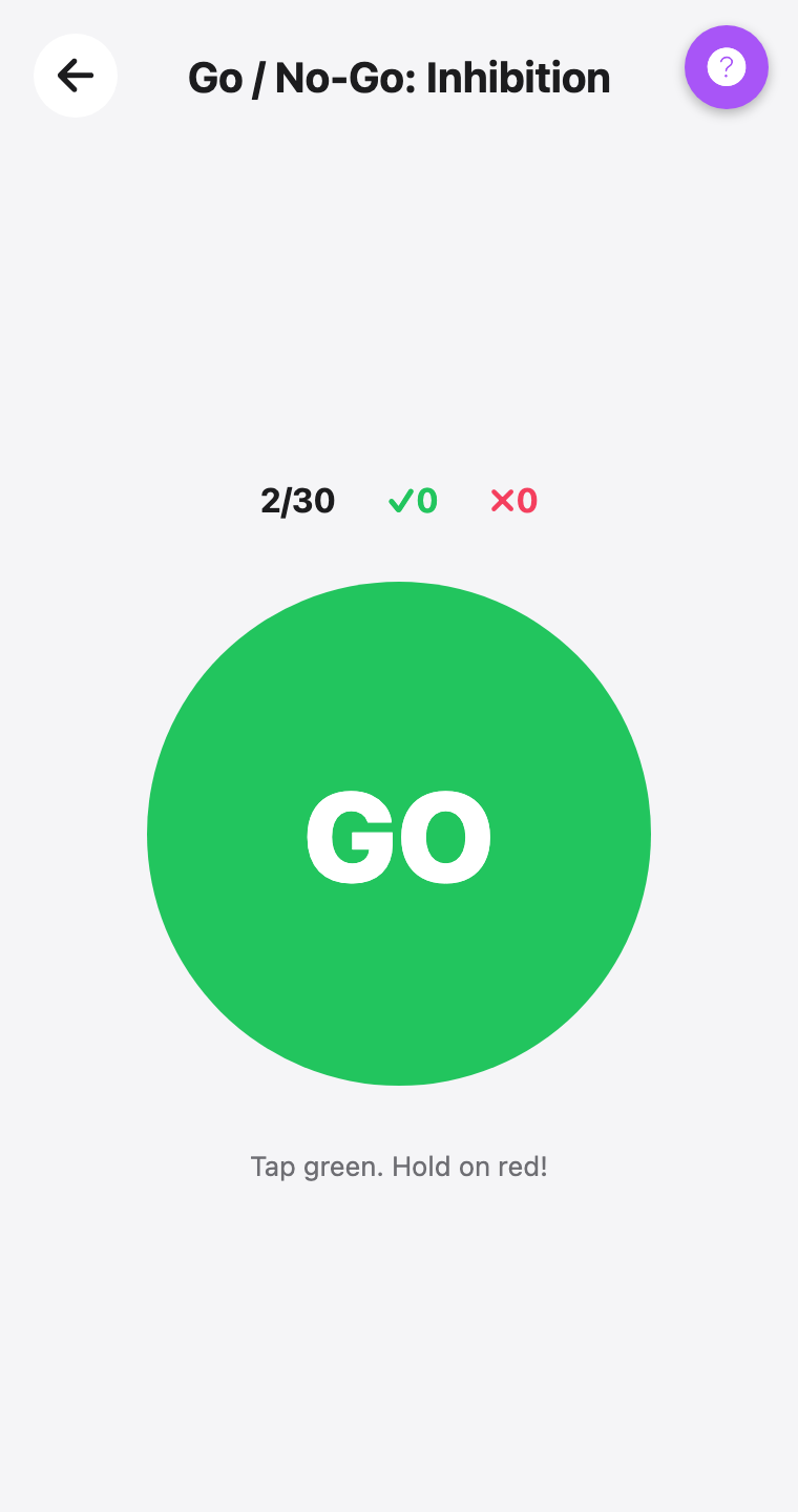 Go / No-Go: संदमन — screenshot
